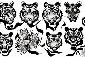 tiger tattoo idea