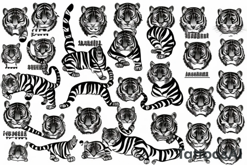 tiger tattoo idea