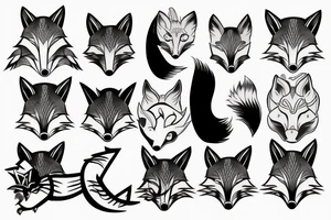 neo japanese fox arm tattoo tattoo idea
