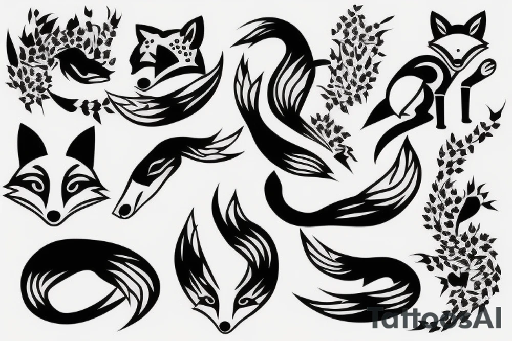 neo japanese fox arm tattoo tattoo idea