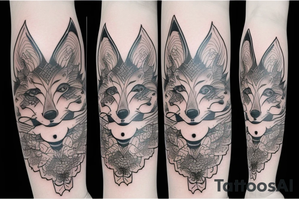 fox tattoo sleeve transist to geisha tattoo tattoo idea