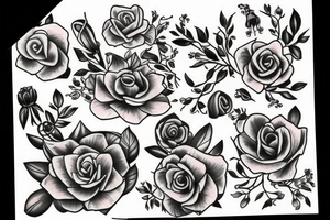 snapdragon flower tattoo idea
