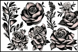 snapdragon flower tattoo idea