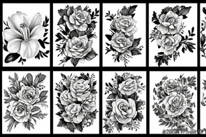 snapdragon flower tattoo idea