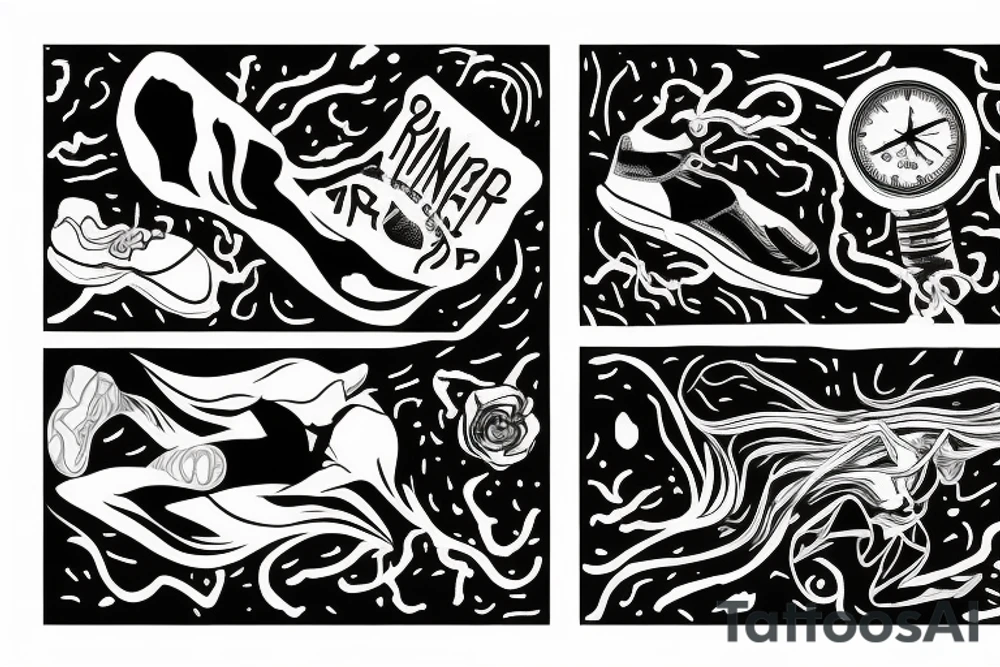 Runner and Lightning tattoo idea