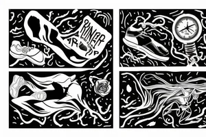 Runner and Lightning tattoo idea