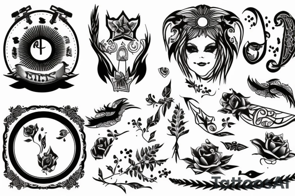 person running tattoo idea