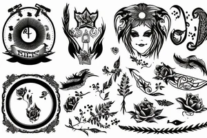 person running tattoo idea