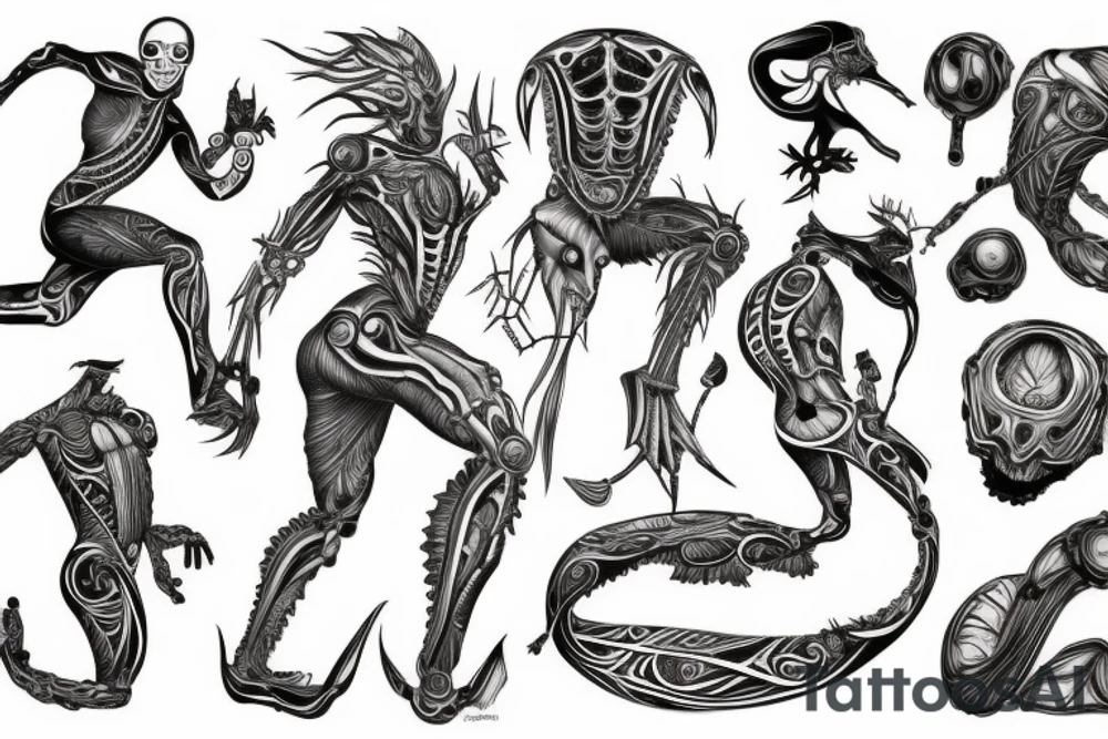 person running tattoo idea