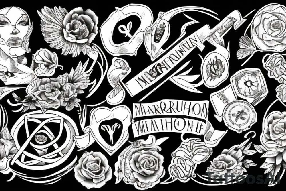 marathon tattoo idea