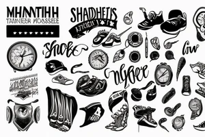 marathoner and shadow tattoo idea