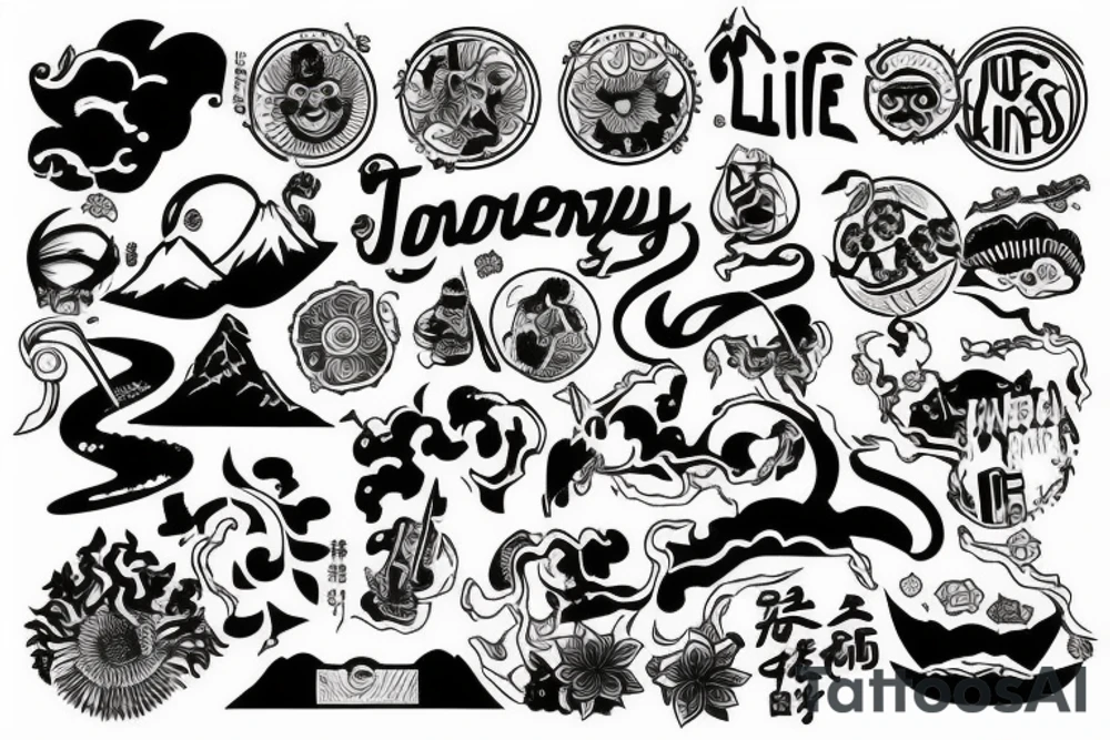 Life is a journey tattoo idea