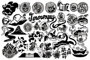 Life is a journey tattoo idea