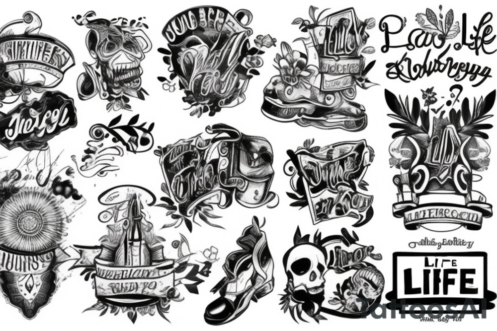 Life is a journey tattoo idea