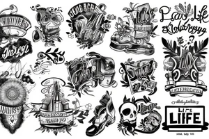 Life is a journey tattoo idea