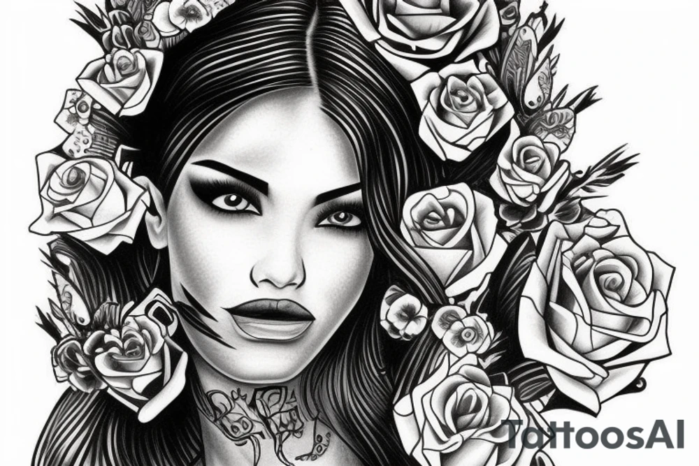Chicano Girl tattoo idea