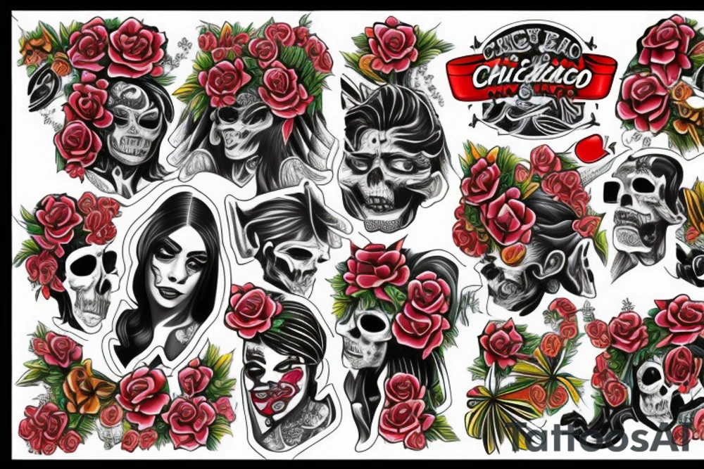 Full Back in Chicano Style tattoo idea