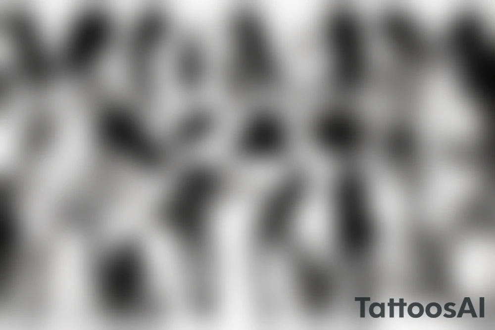 Gangsta Women drawing with shadows tattoo idea