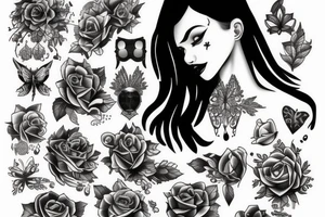 Frau mit Tattoos tattoo idea