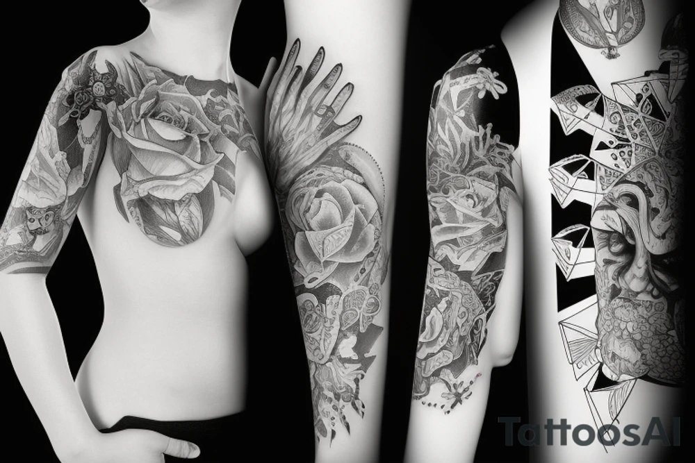 Frau mit Tattoos tattoo idea