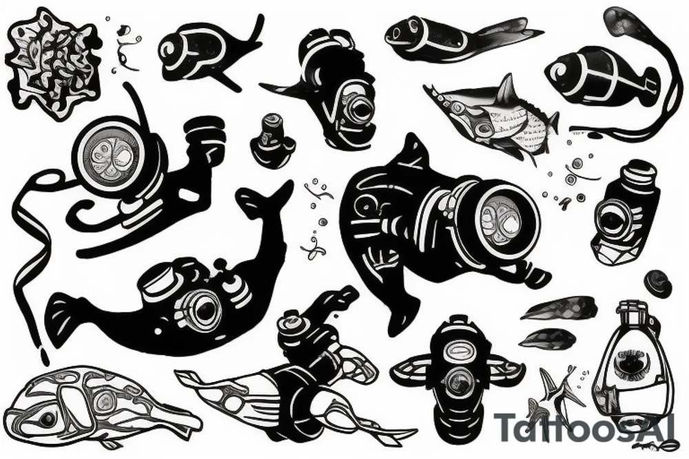 Rebreather Diving OX tattoo idea