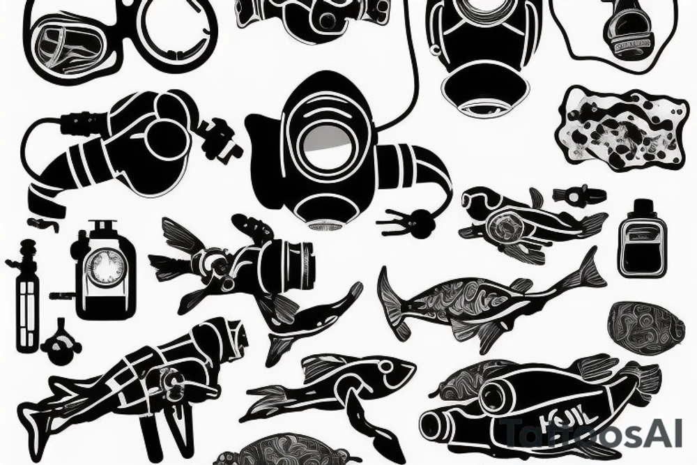 rebreather diving, OX as diver tattoo idea