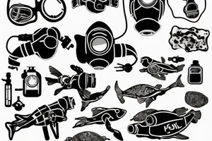 rebreather diving, OX as diver tattoo idea