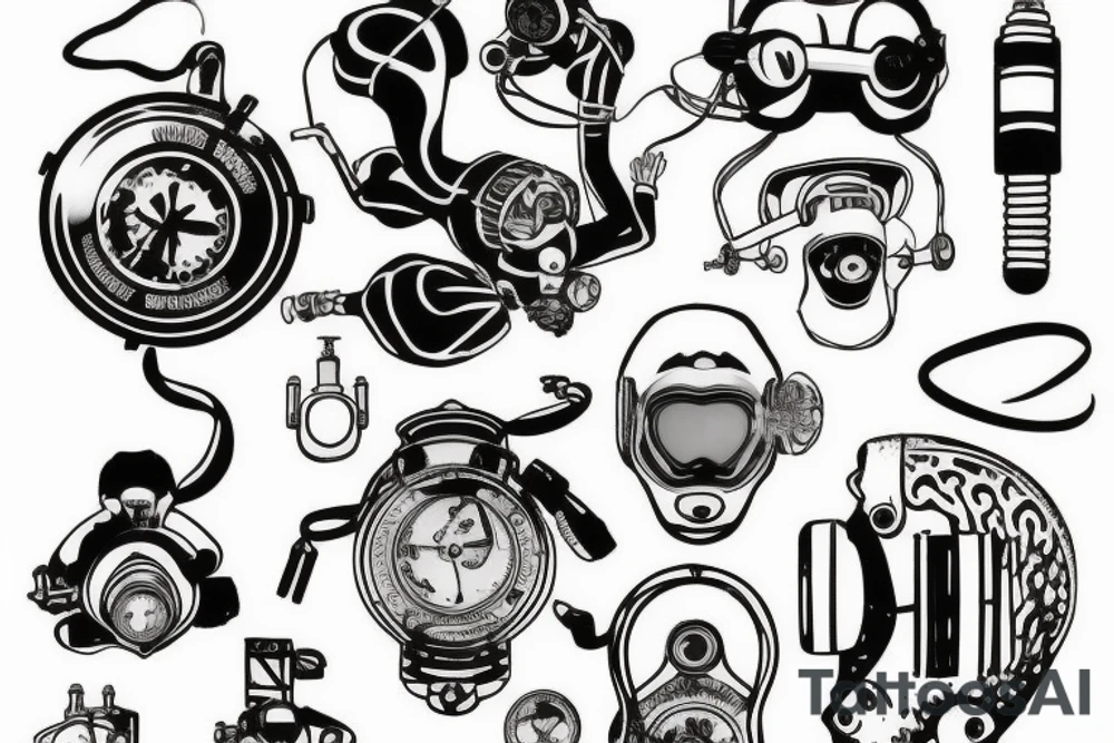 rebreather diving, OX as diver tattoo idea