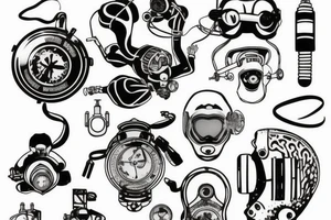 rebreather diving, OX as diver tattoo idea