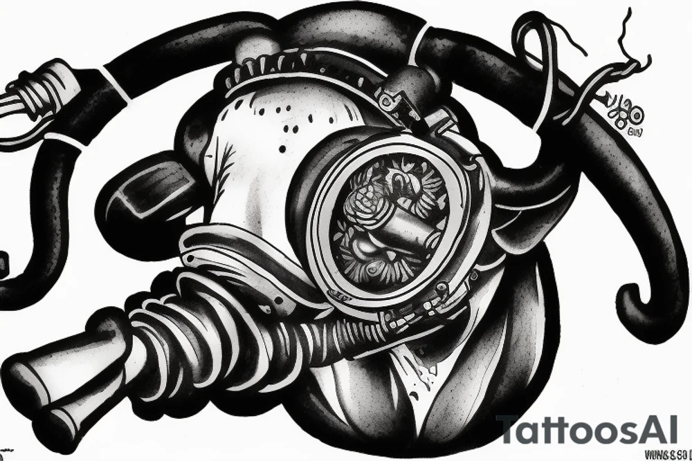 rebreather diving, an OX as the diver tattoo idea