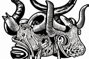 rebreather diving with an OX as the diver tattoo idea