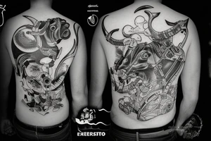 rebreather diving with an OX as the diver tattoo idea