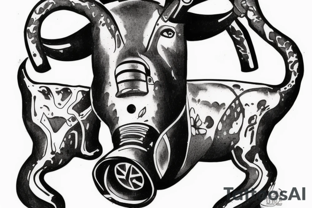 rebreather diving with an OX as the diver tattoo idea
