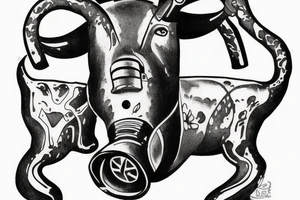 rebreather diving with an OX as the diver tattoo idea