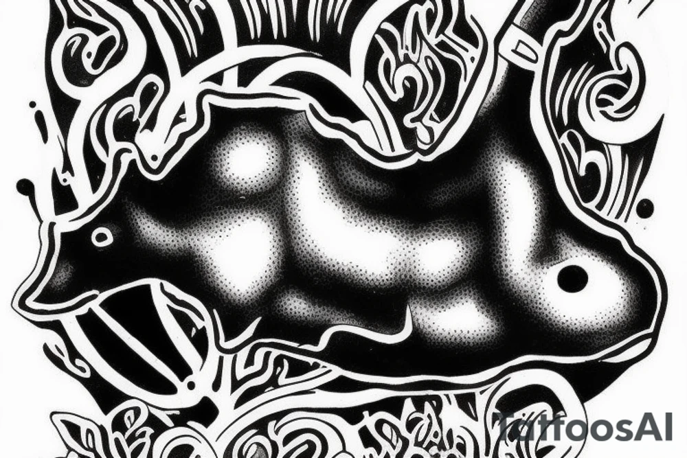 rebreather diving with an OX as the diver tattoo idea