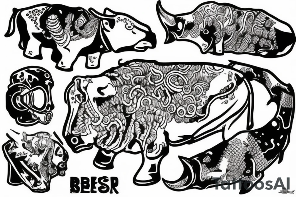 rebreather diving with an OX as the diver tattoo idea