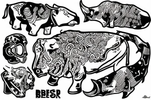 rebreather diving with an OX as the diver tattoo idea