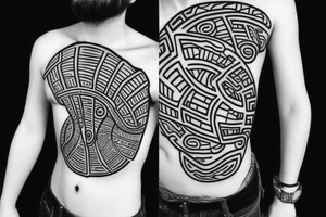 Turtle with a treble clef on its shell tattoo idea