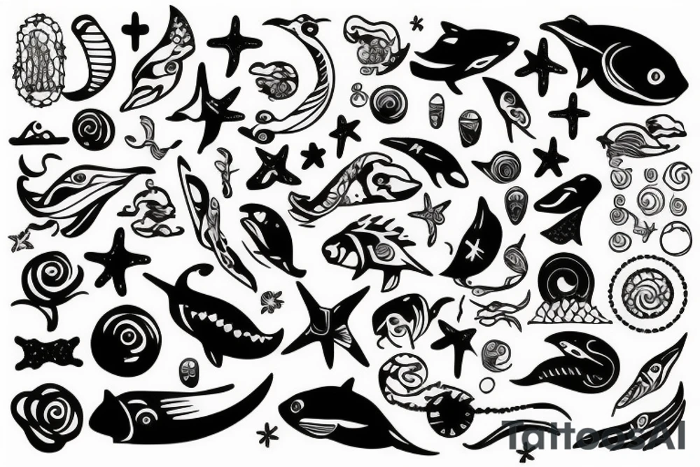 ocean tattoo idea