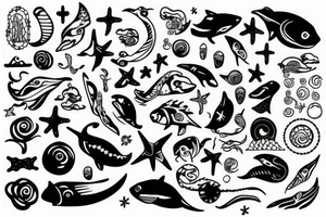 ocean tattoo idea