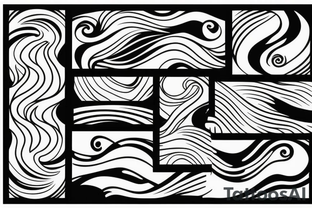 waves tattoo idea
