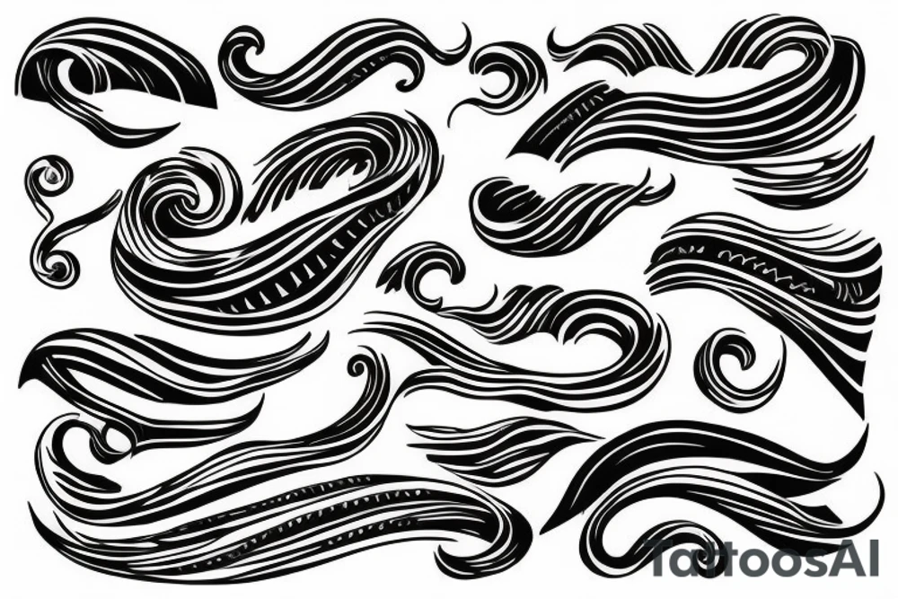 rolling wave tattoo idea