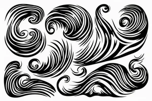 rolling wave tattoo idea