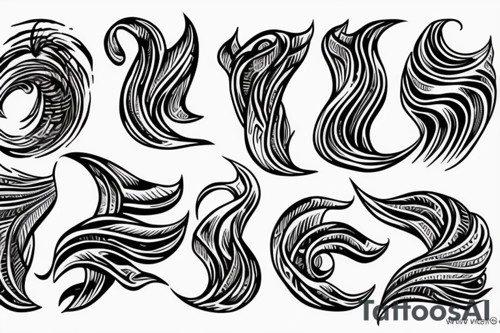 rolling wave tattoo idea