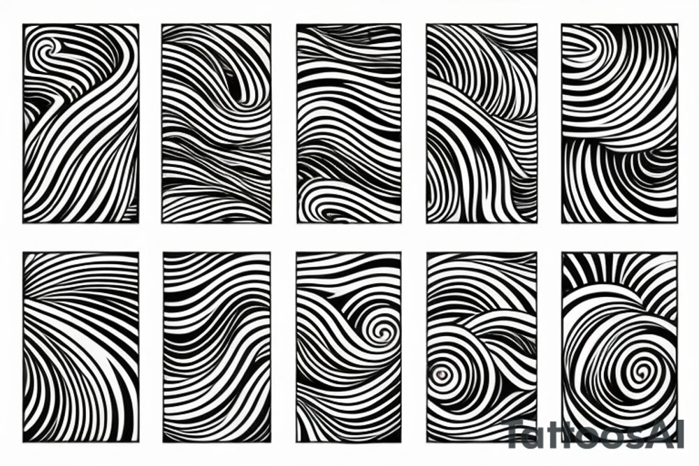 Ocean wave tattoo idea