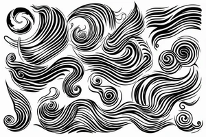 Ocean wave tattoo idea