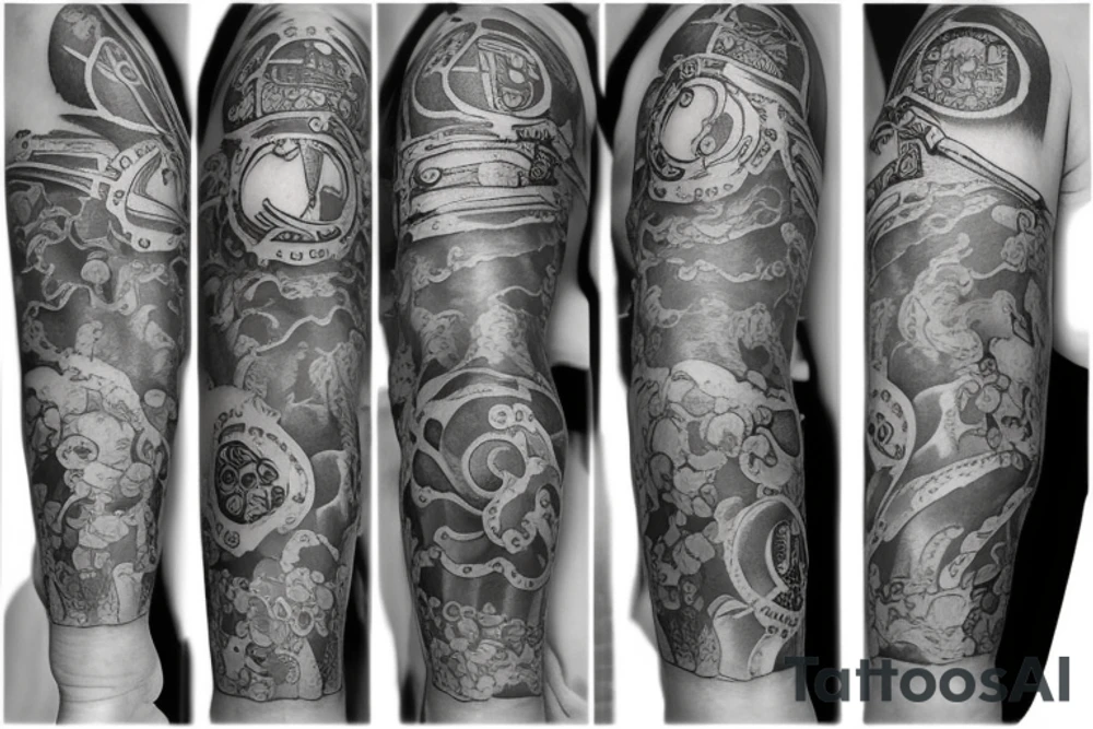 rosary arm band tattoo idea