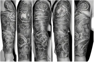 rosary arm band tattoo idea