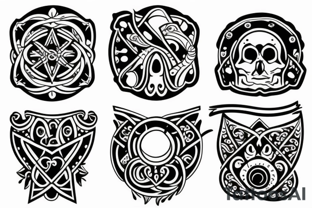 rosary armband tattoo idea