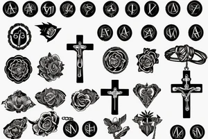 rosary armband tattoo idea